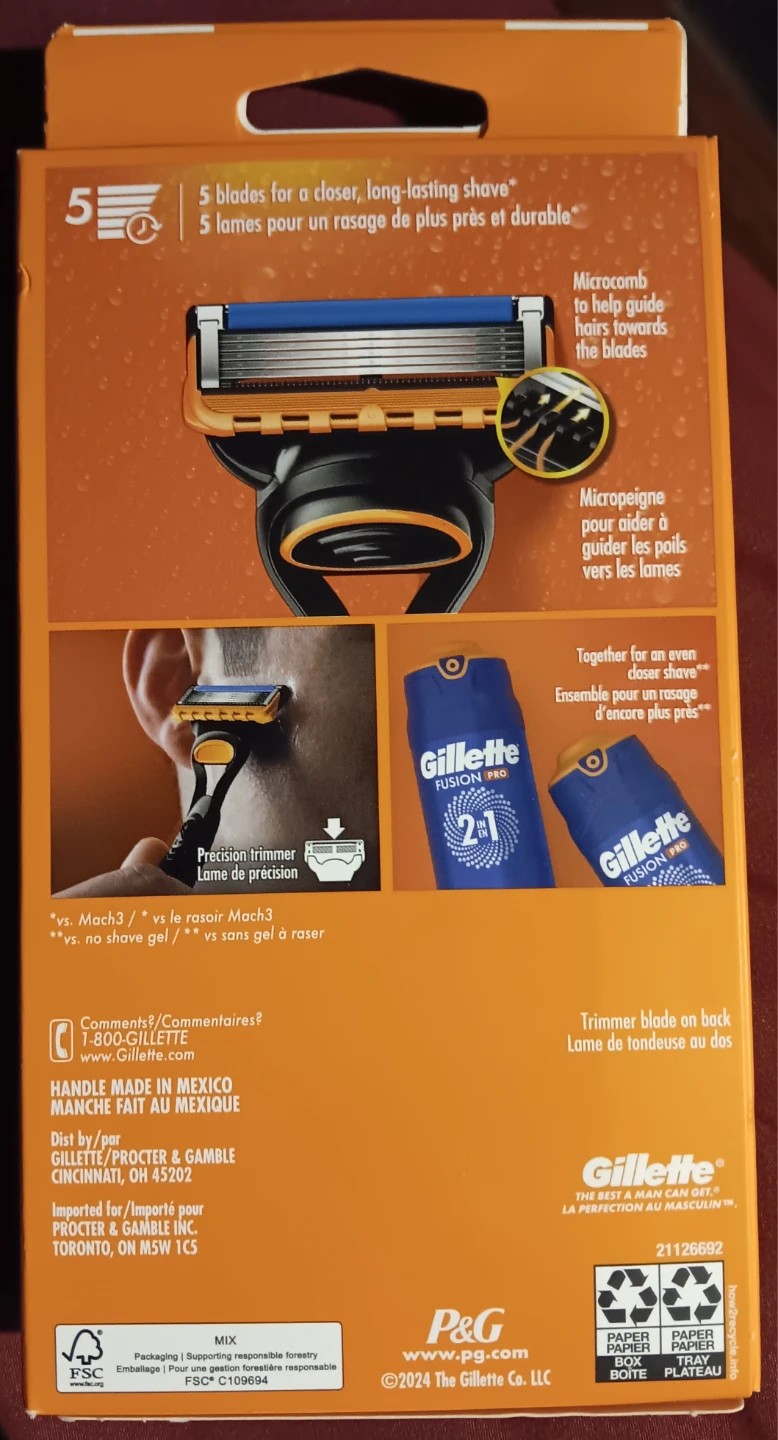 Gillette Fusion 5 (1 Razor 2 Cartridges) - photo 2