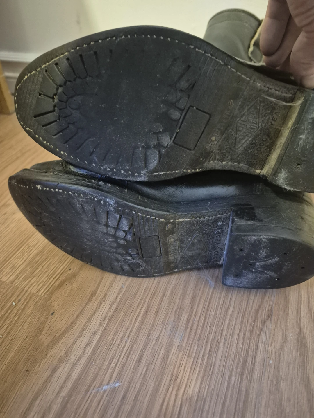 Black Leather Cowboy Boots - photo 3