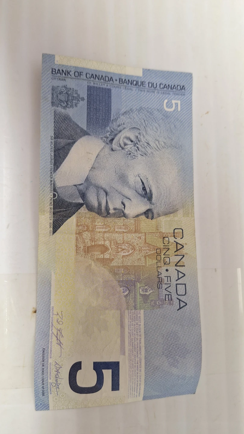 Canadian Five Dollar Bill