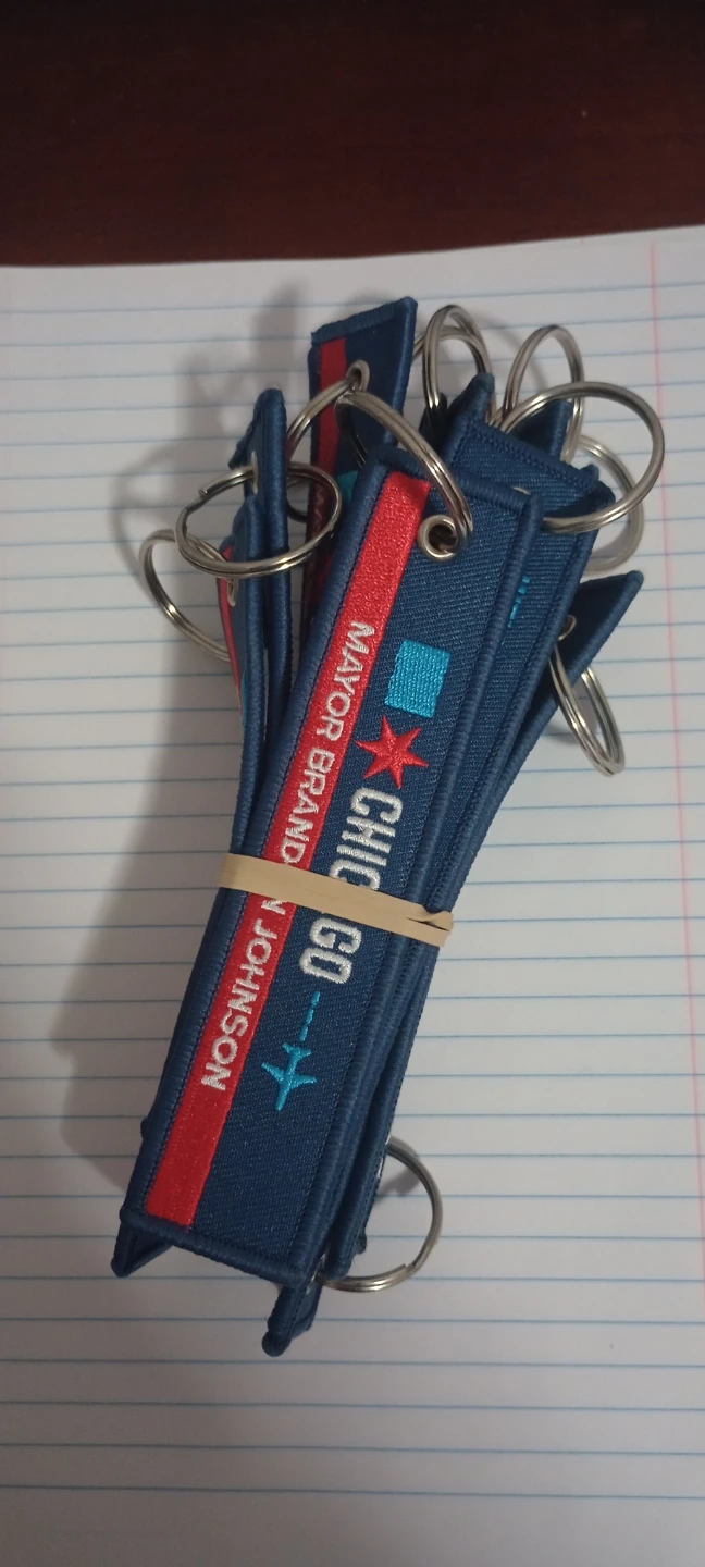 Chicago Mayor Brandon Johnson Keychain Fob - Lot of 13 - photo 2