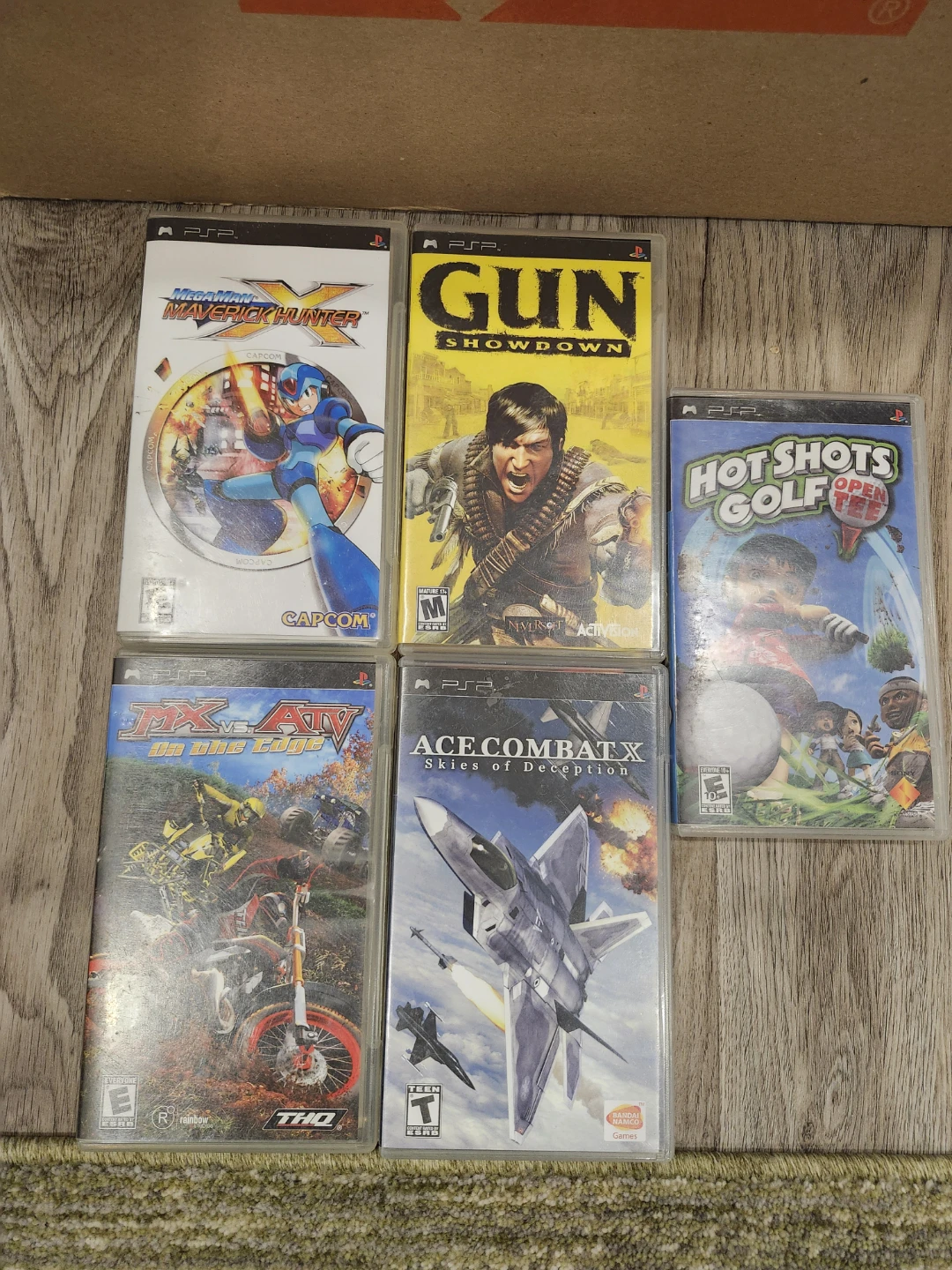 Sony PSP Game Lot ,  mega man, gun showdown, hot shot golf - photo 4