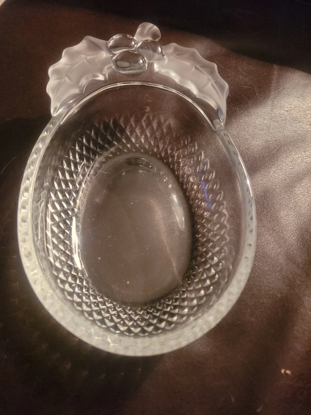 Glass candy dish
