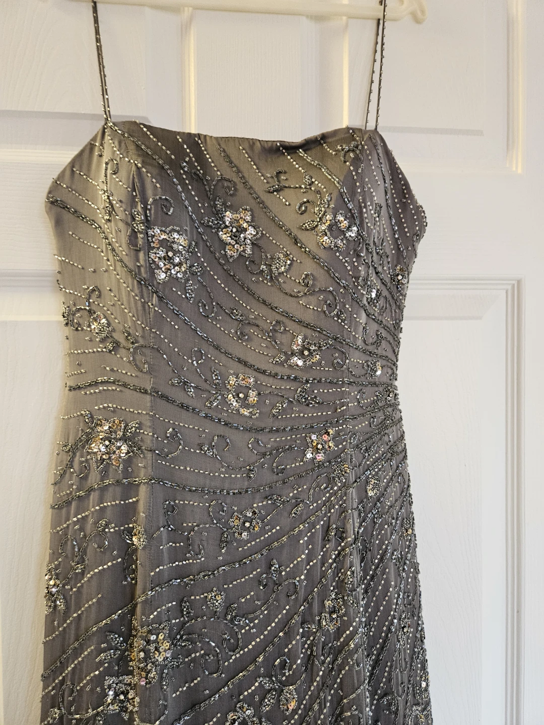 Moon Chéri Evenings Beaded Formal Gown with Scarf - photo 2