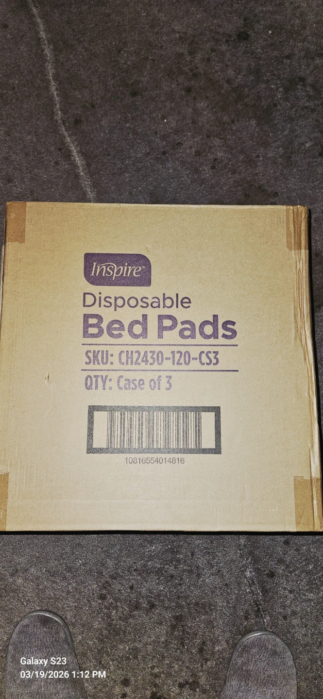 Inspire Disposable Bed Pads - Case of 3