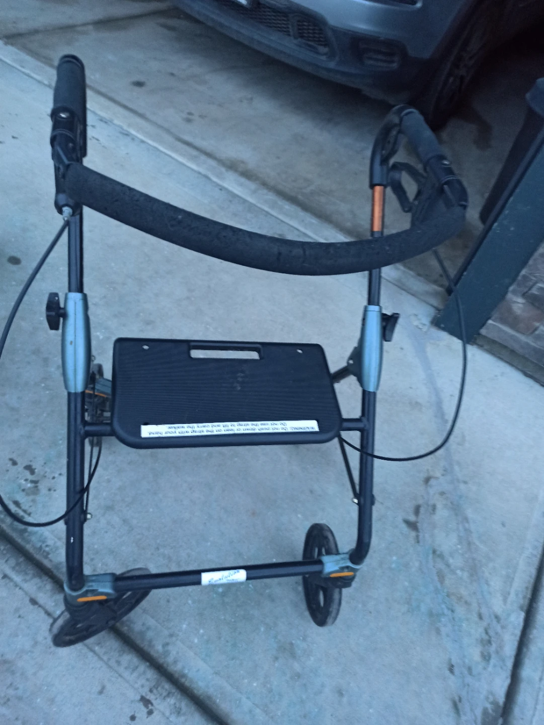 Green Rollator Walker with Seat - photo 3