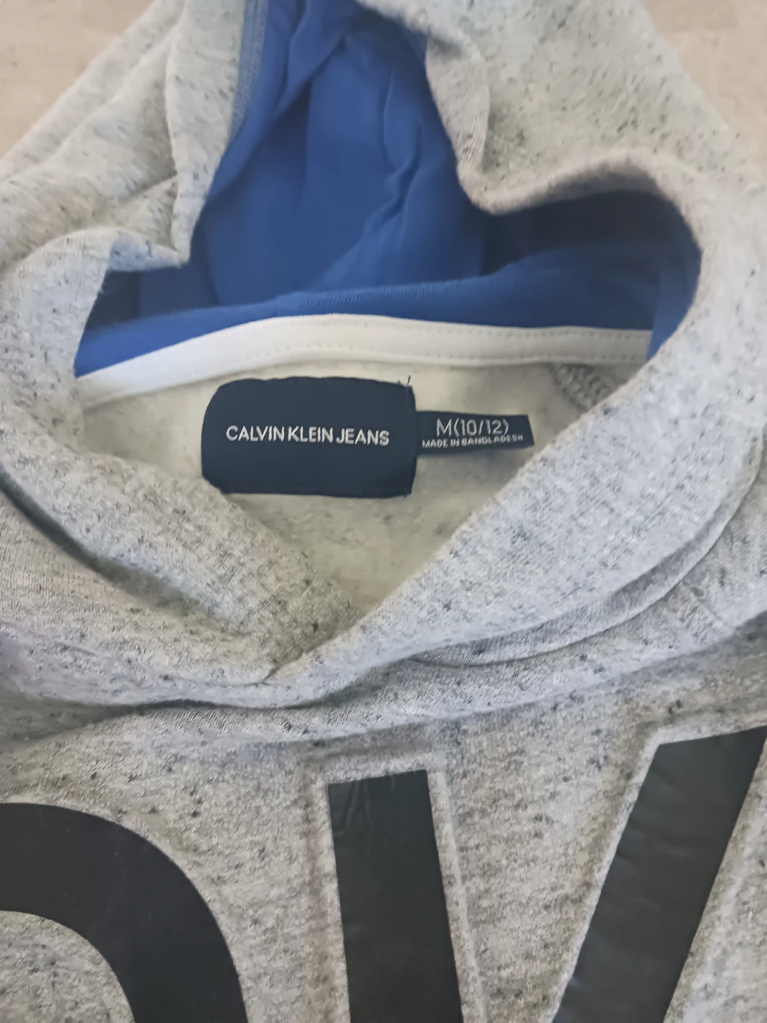 Calvin Klein Jeans Grey CK Hoodie Size M (10/12) - photo 2