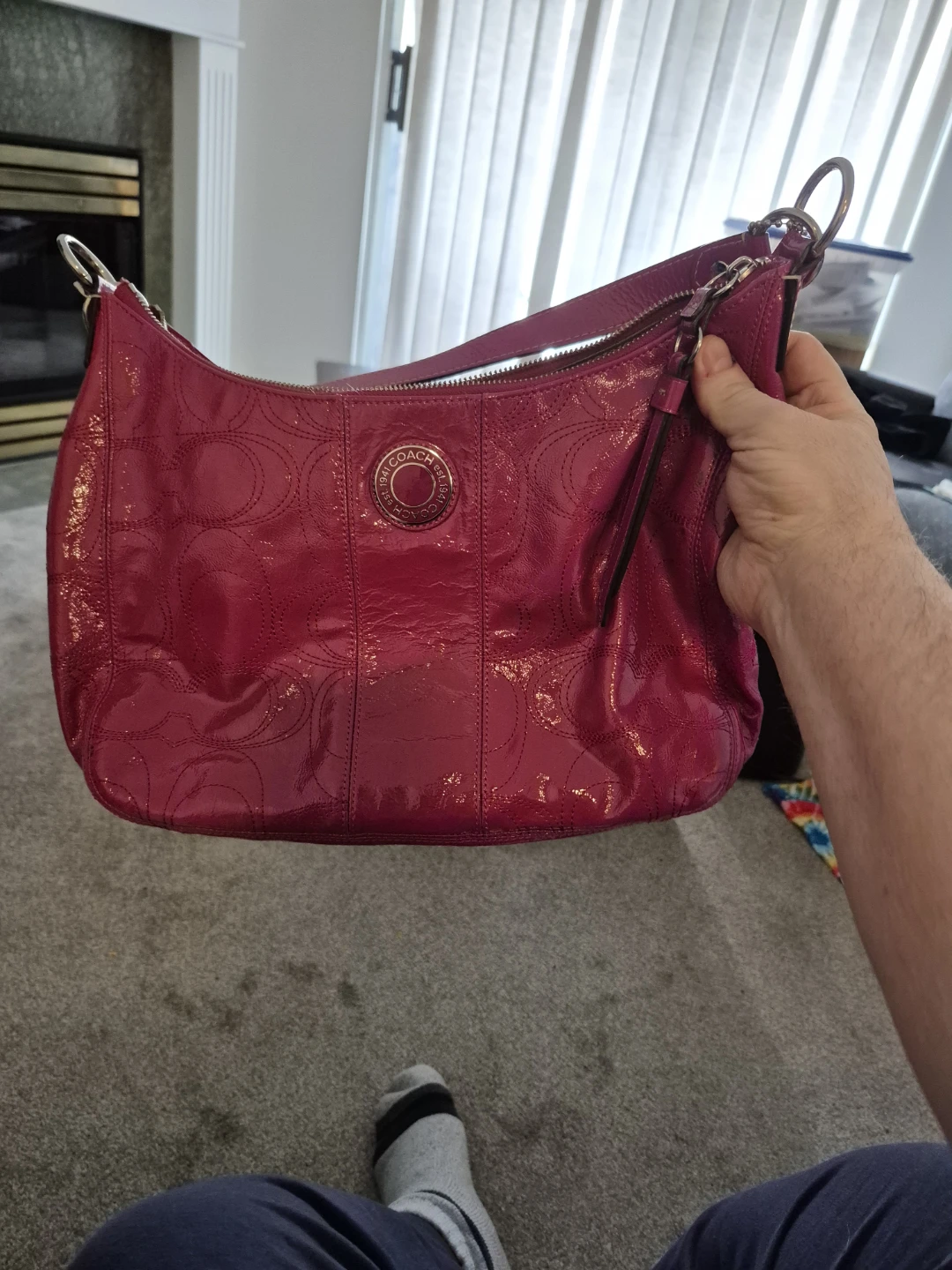Ladies patent leather purse - photo 3