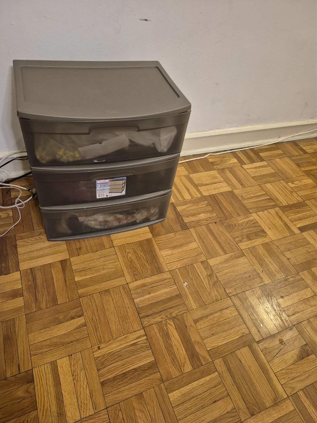 Sterilite 3-Drawer Rolling Cart