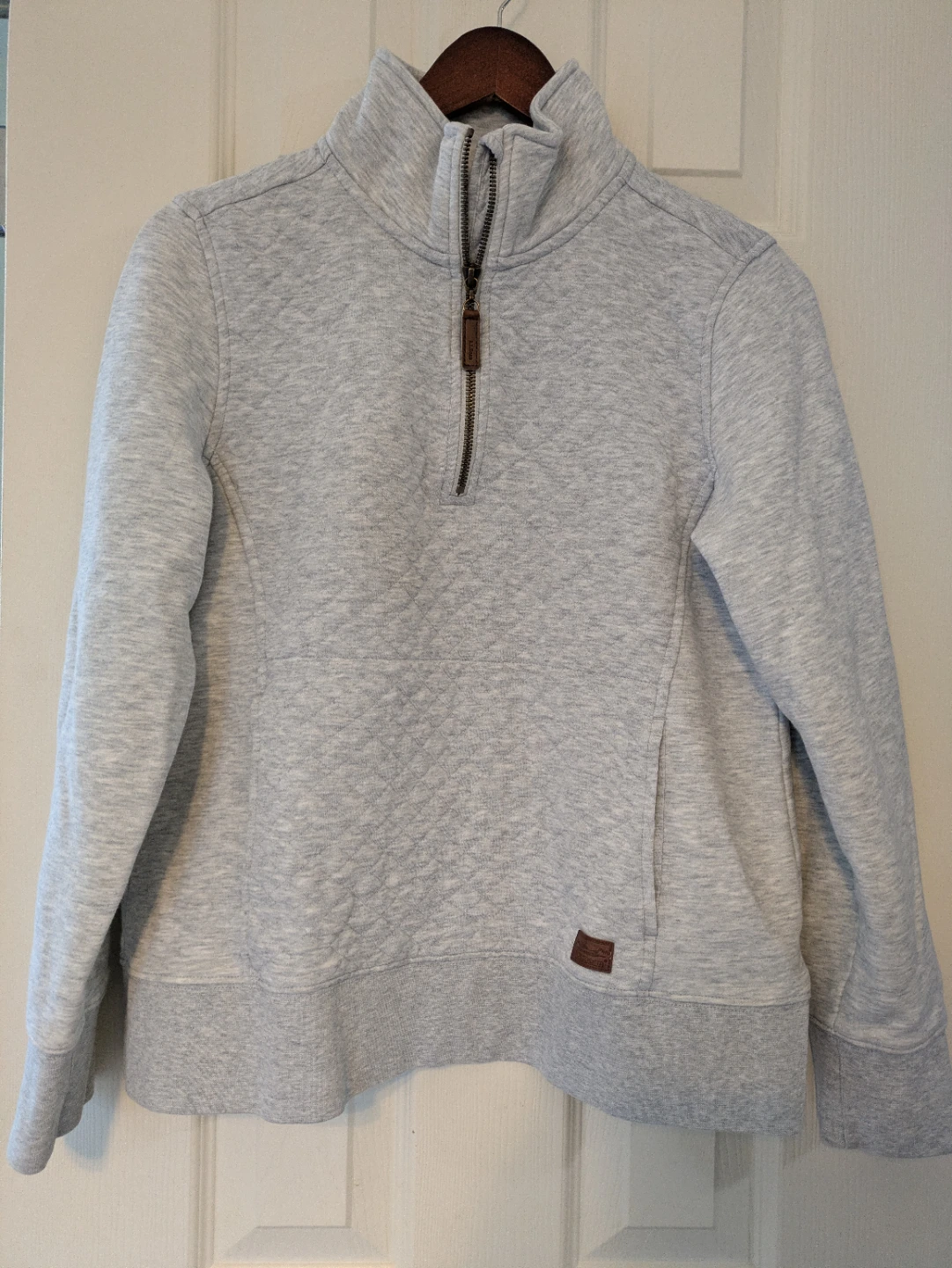 L.L.Bean Quilted 1/4 Zip Sweatshirt - Women's Small