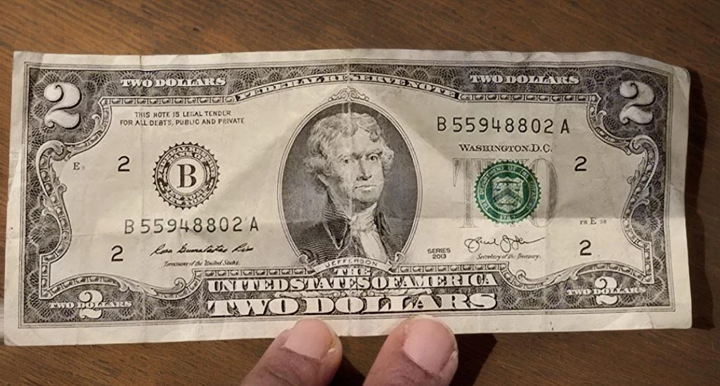 United States Two Dollar Bill