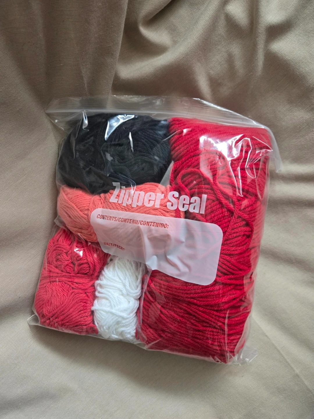 Yarn Bundle - Red, White, Black, Pink - photo 2