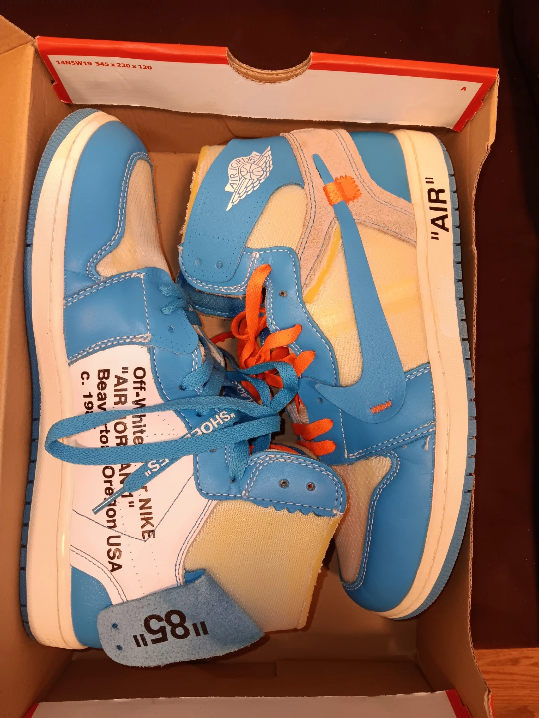 Nike Air Jordan 1 Off-White Sneakers - photo 2