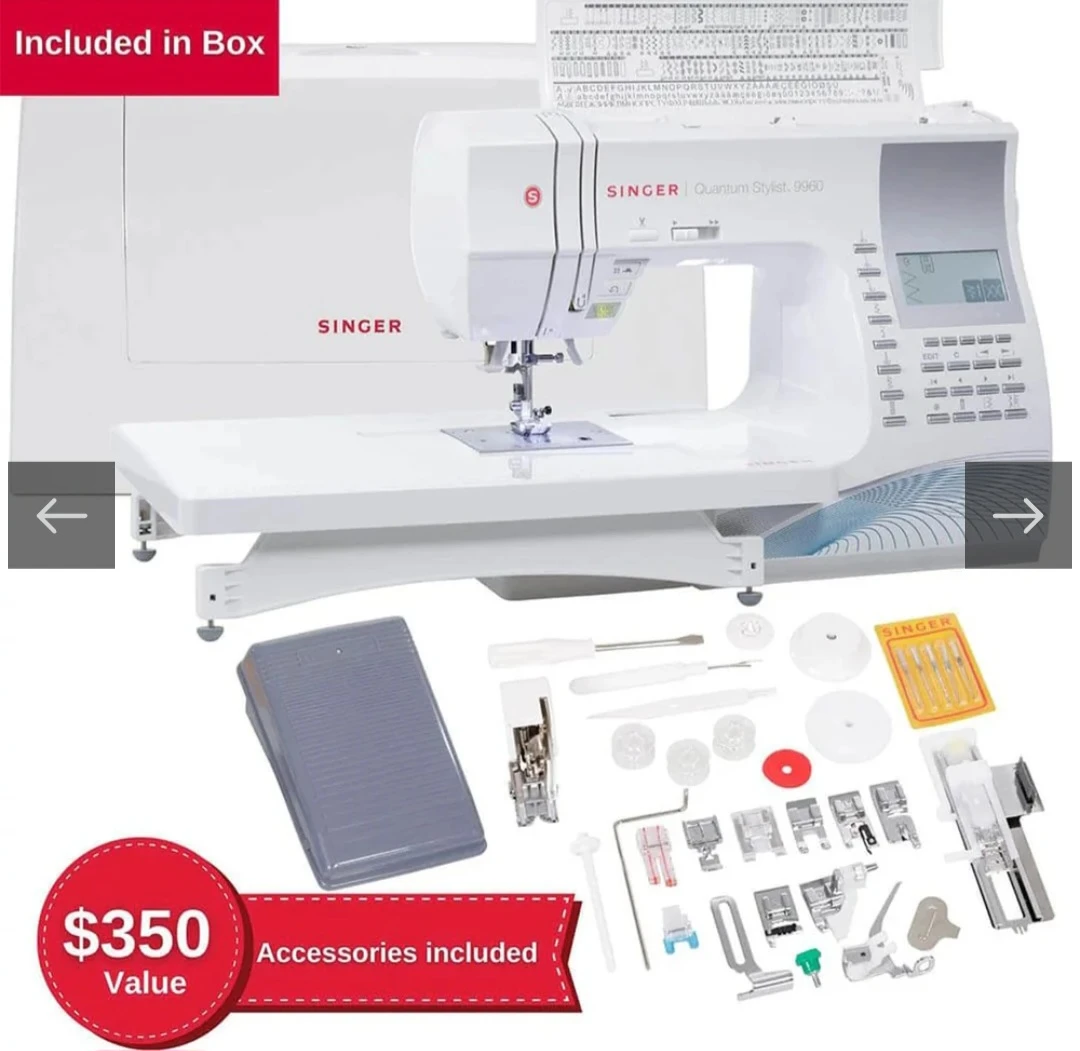 Singer Quantum Stylist 9960 Sewing Machine with Extension Table - photo 2