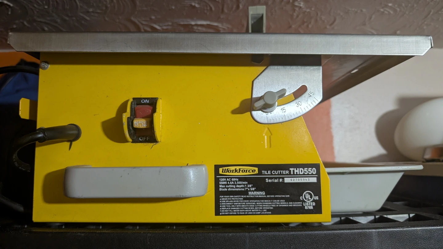 Workforce THD550 Tile Cutter
