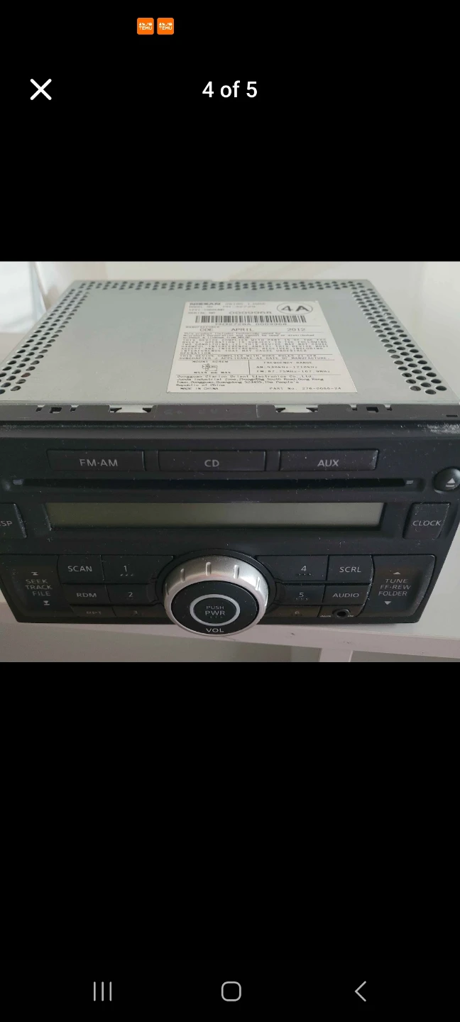 Nissan Factory Radio CD FM/AM AUX (2012 Nissan Quest S Minivan) - photo 5