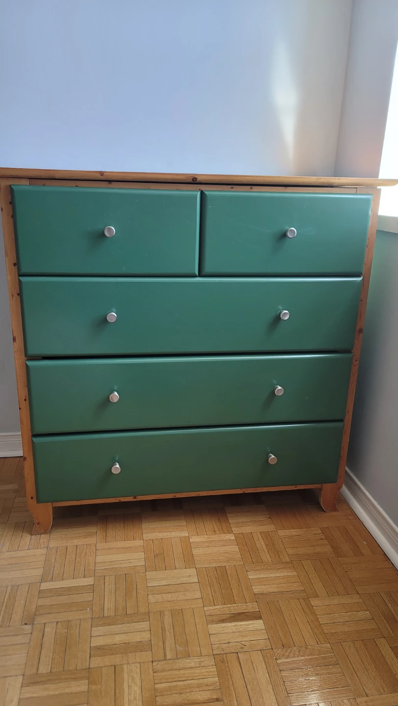 Green and Wood Dresser