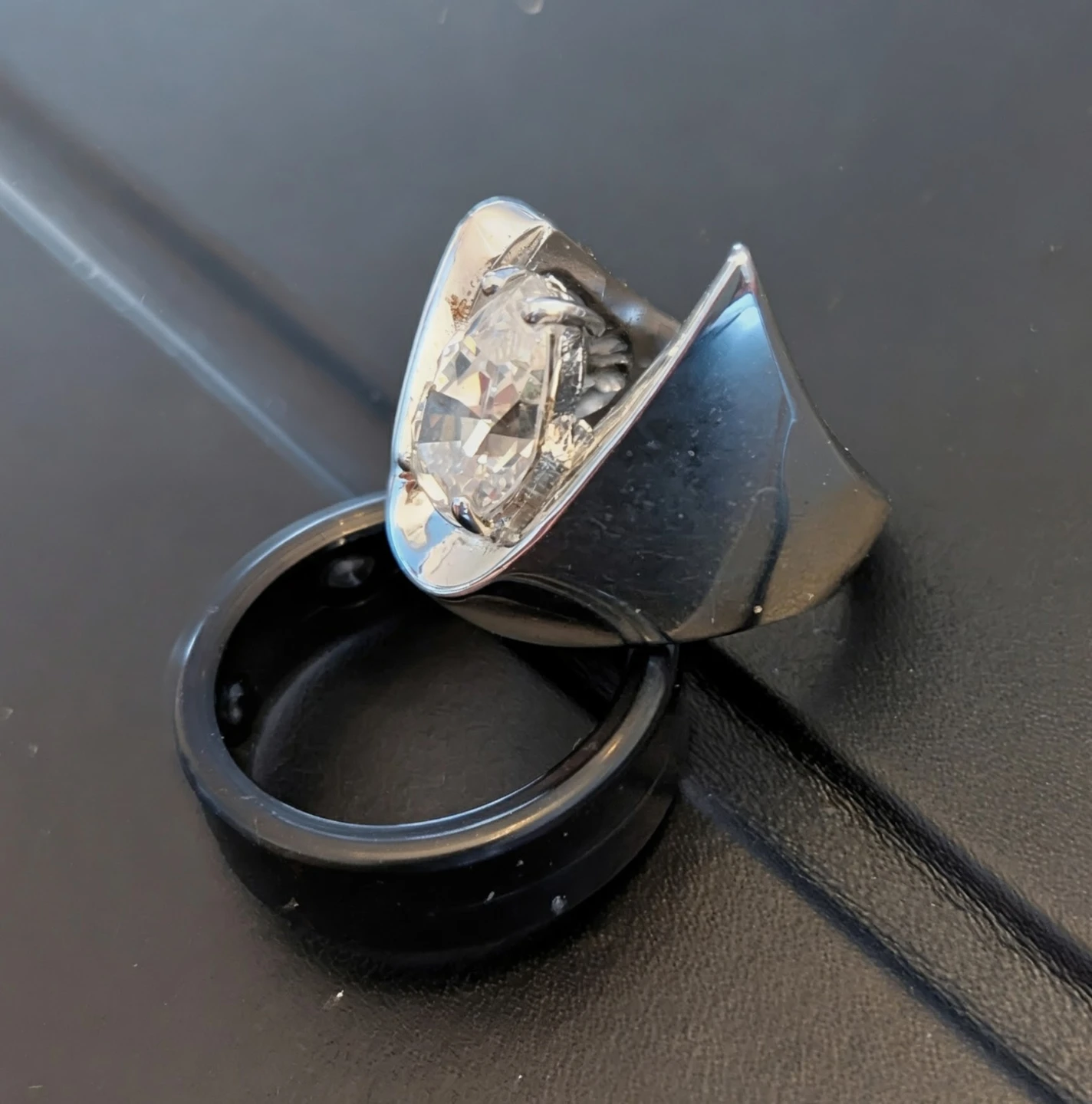 Pear Shaped CZ Ring - photo 2
