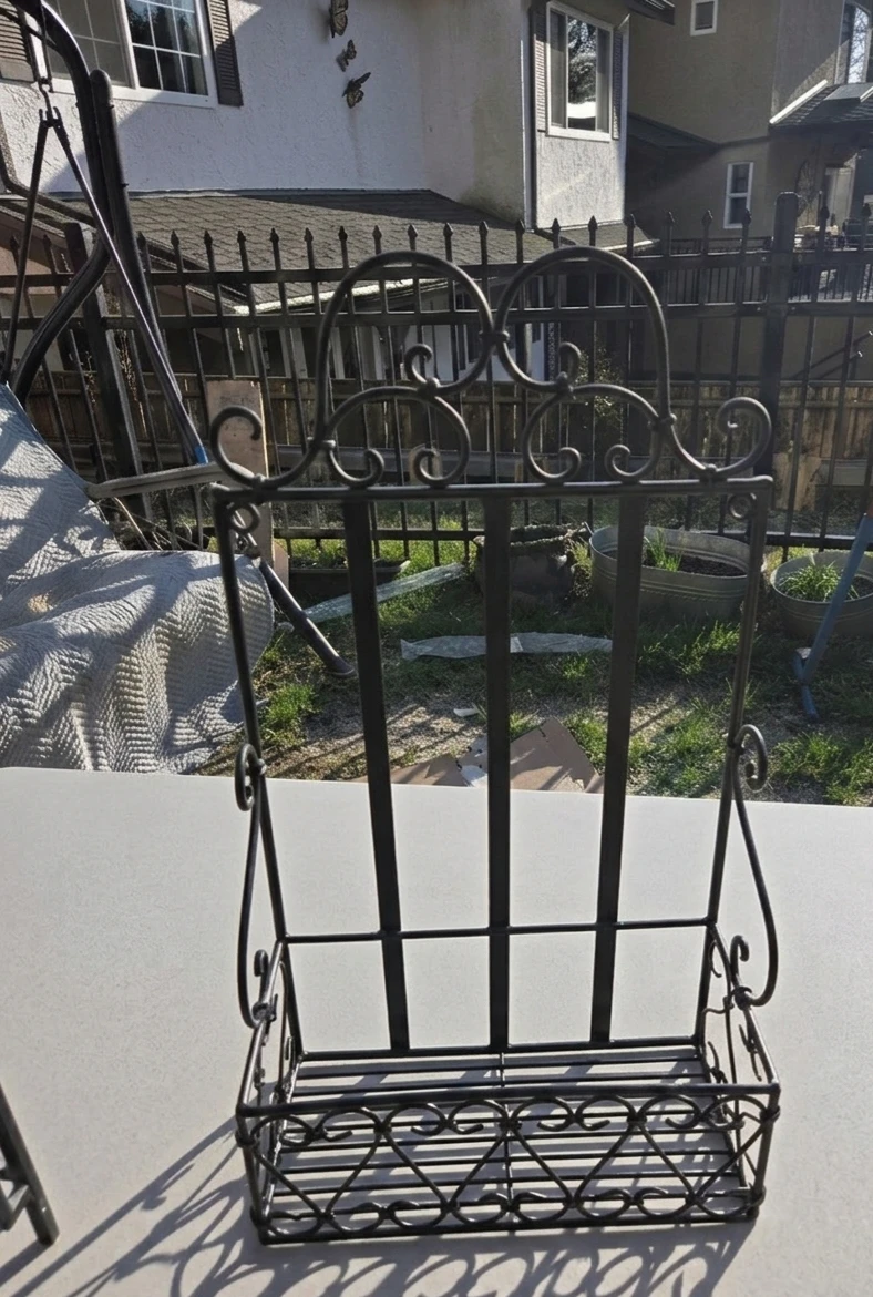 Black Metal Wall Shelf