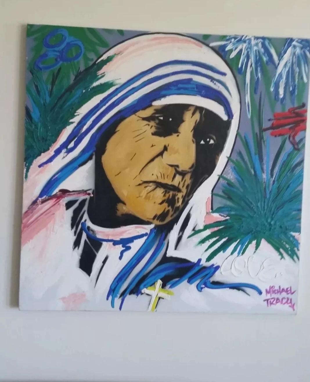 Original Painting of Mother Teresa by   Michael Tracy