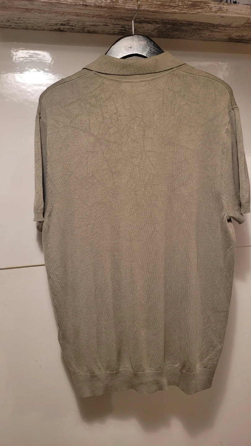 ZARA Knit Polo Shirt - Tan - photo 4