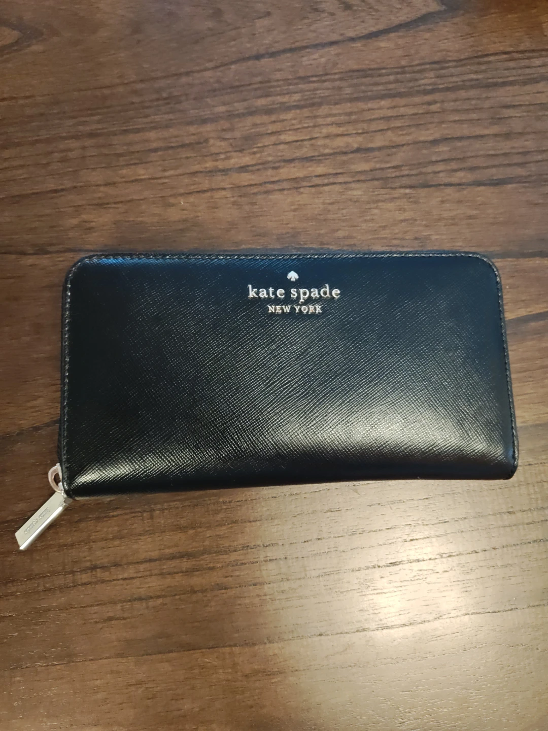 Kate Spade Black Zip Around Wallet