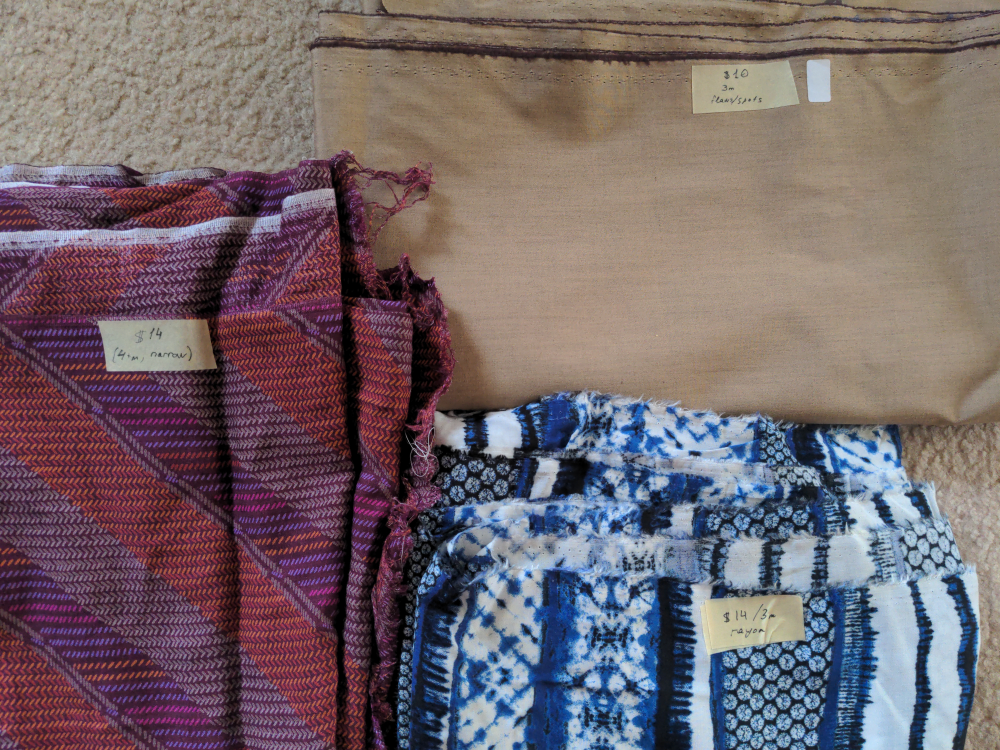 Fabrics - Rayon, Cotton blend