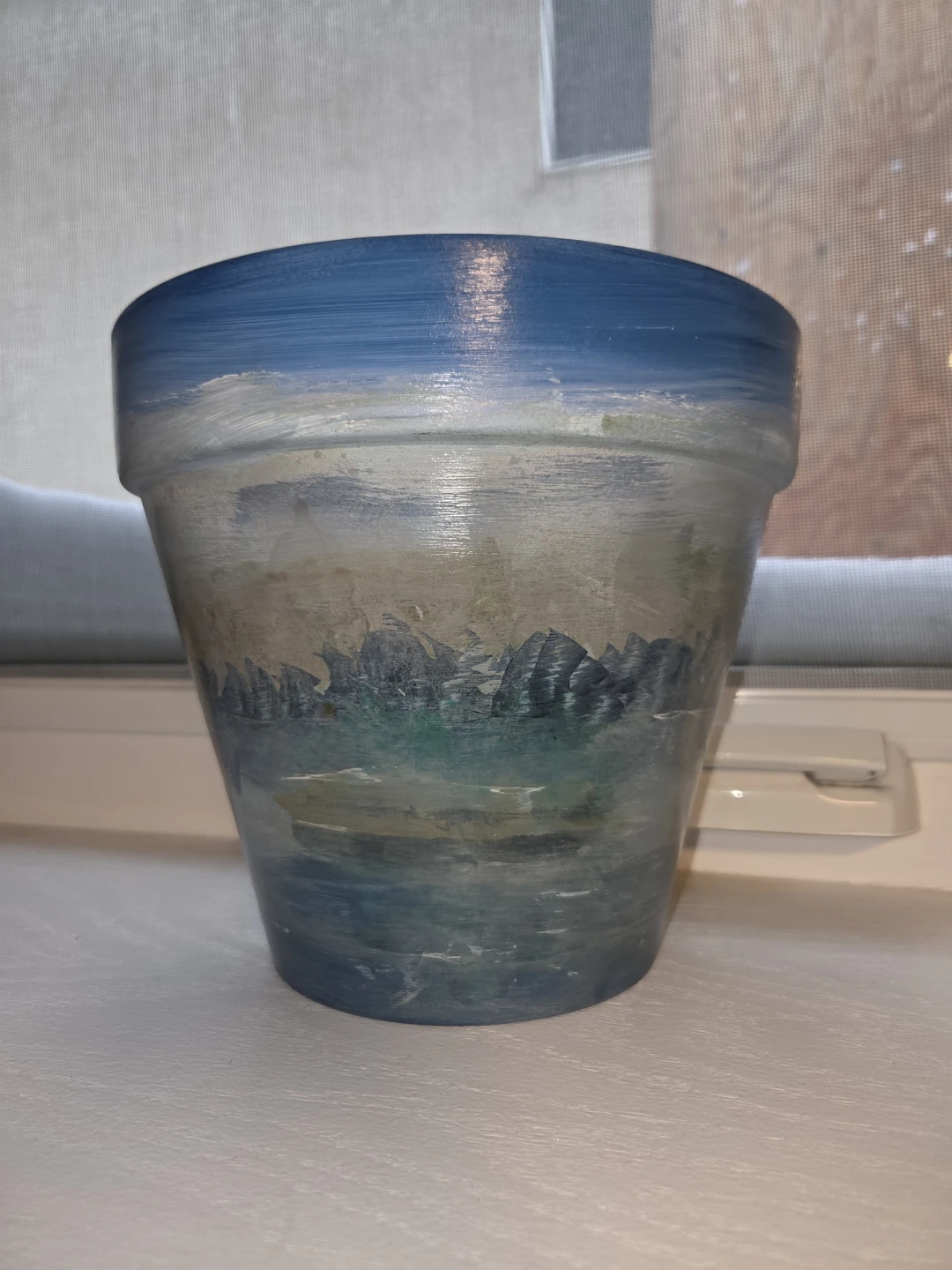 Hand-Painted Ceramic Plant Pot - photo 2