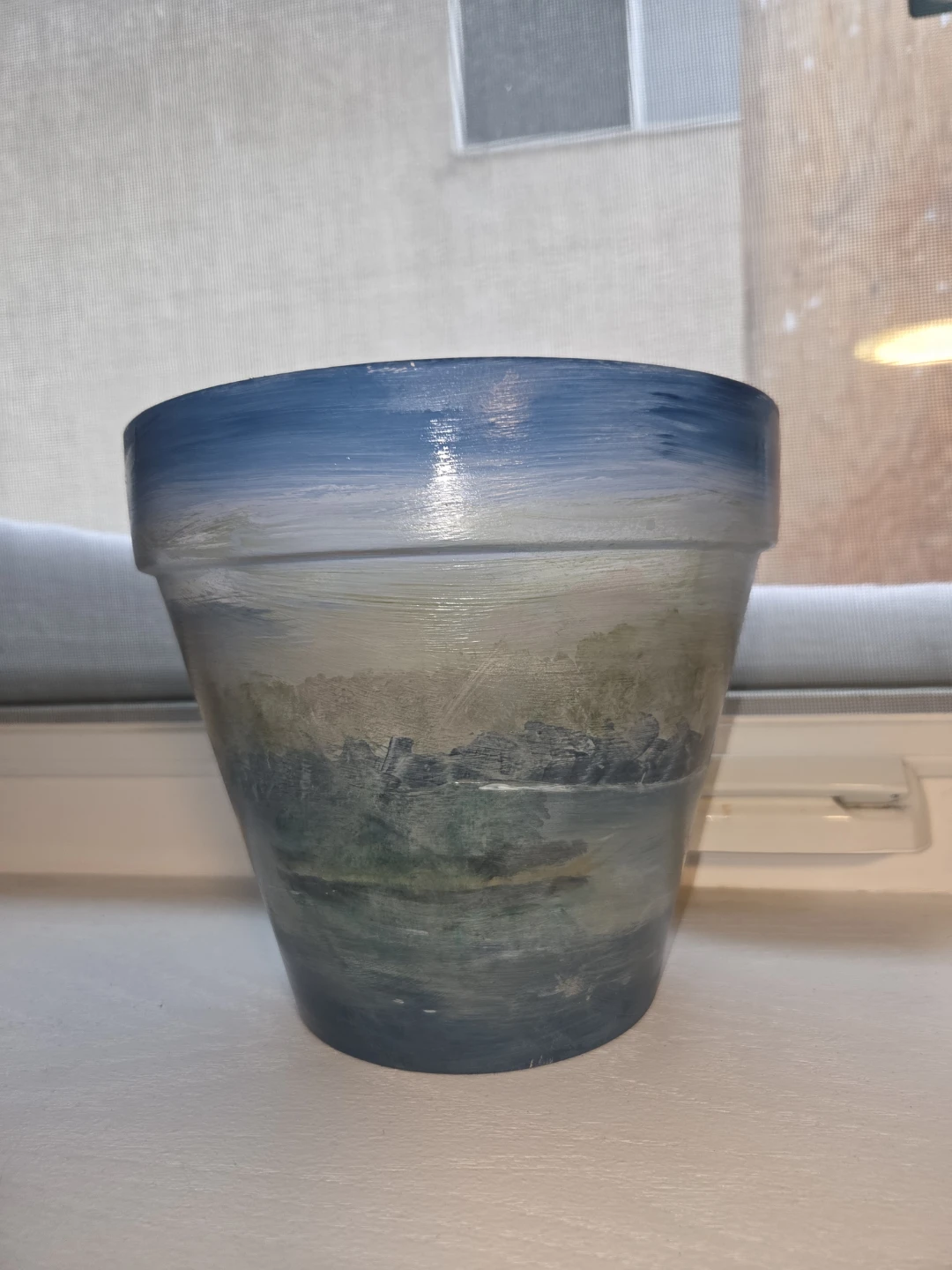 Hand-Painted Ceramic Plant Pot - photo 3