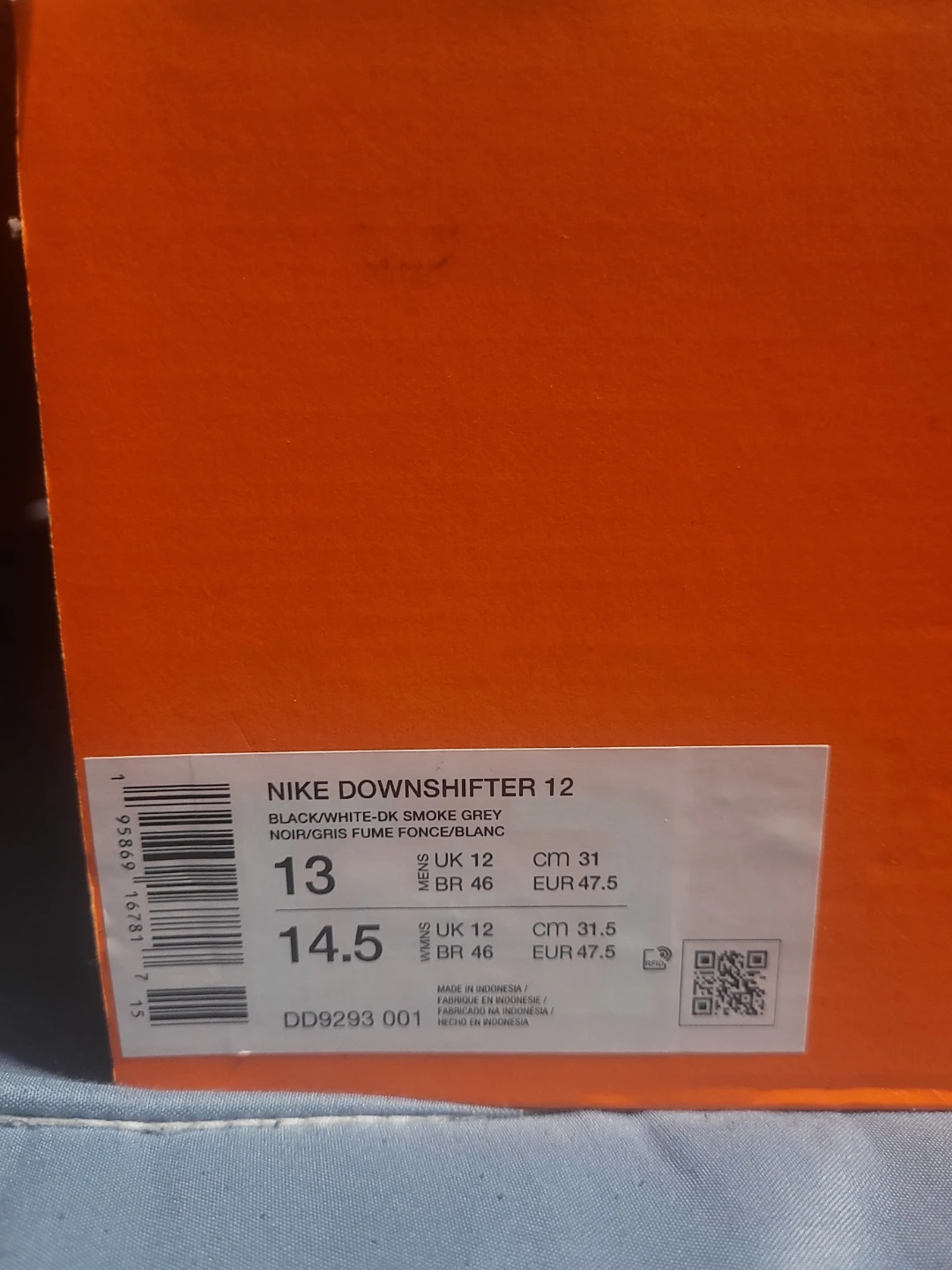 Nike Downshifter 12 Black/White Men's Shoe Size 13 US - photo 4