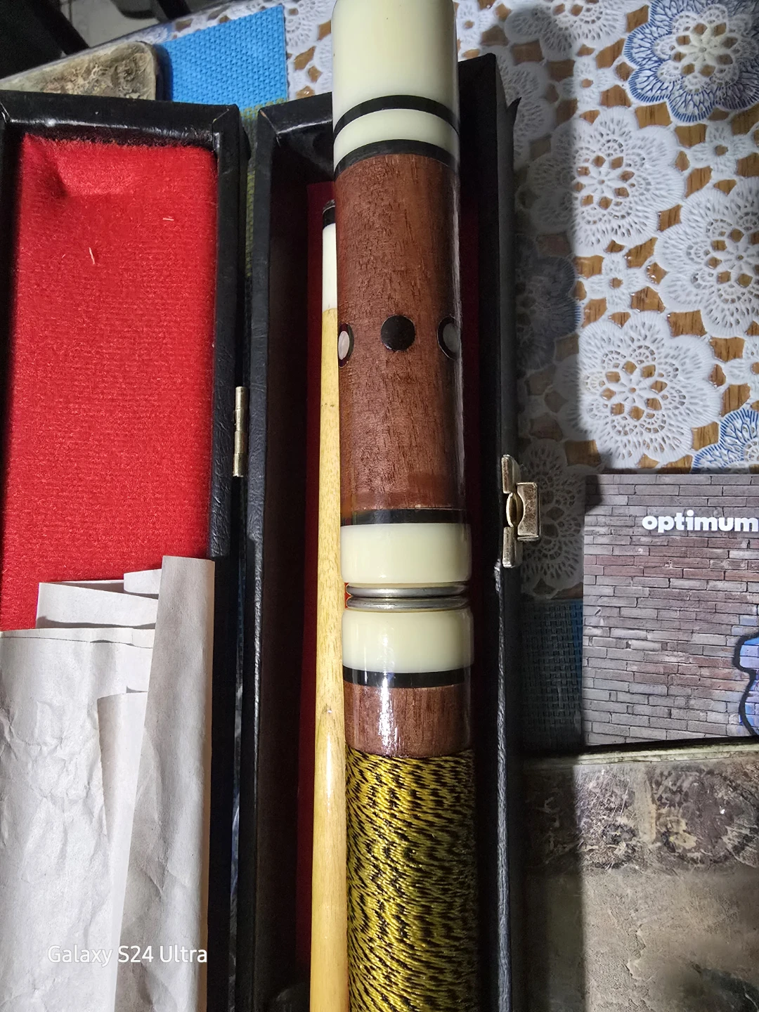 🥕 57 in. Billiard Pool 4pc Cue Stick With Hard Case - photo 5