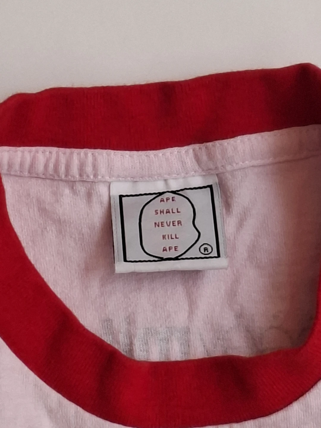 Baby Milo A Bathing Ape Pink Ringer Tee - photo 3