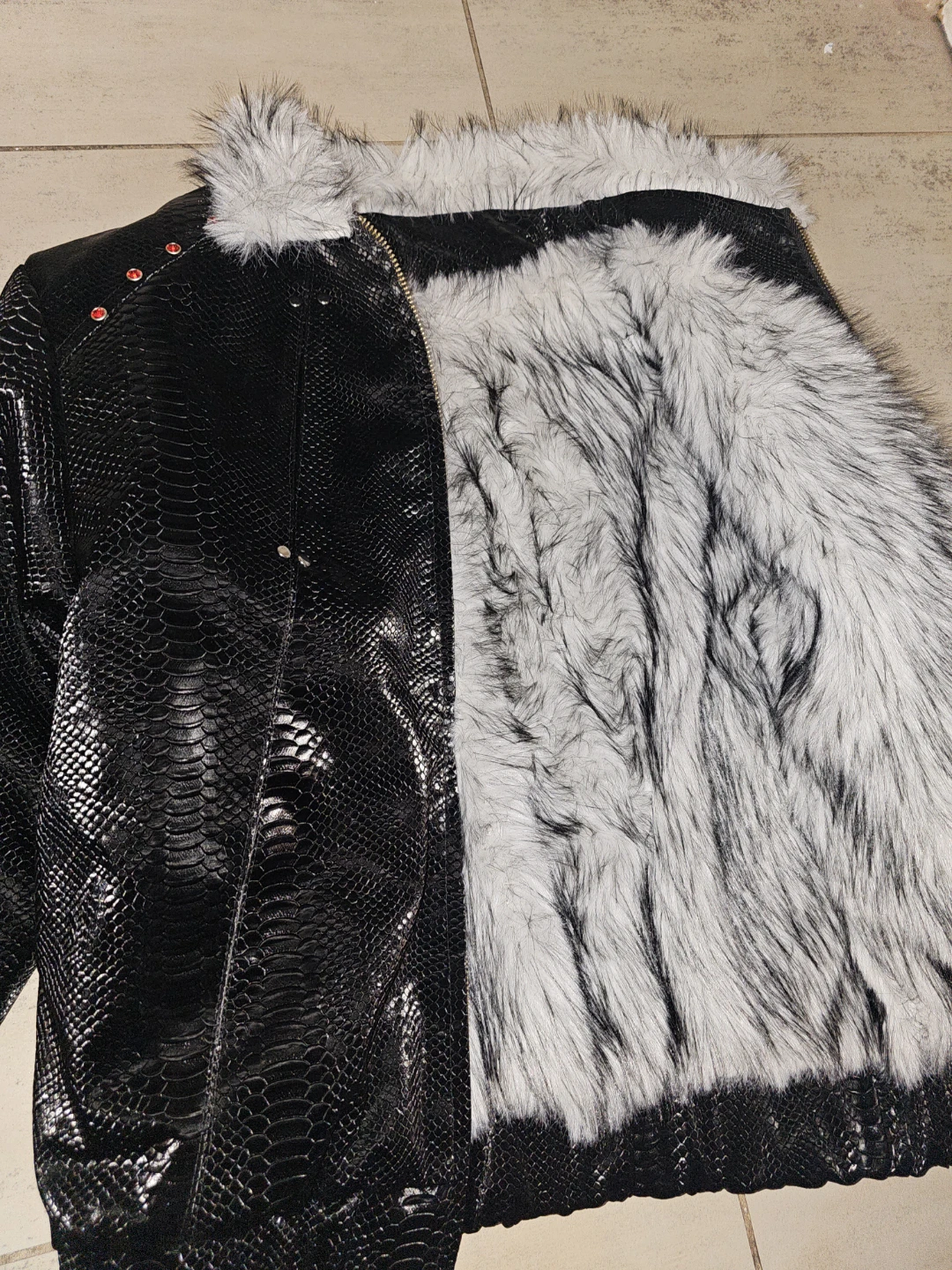 Japanese vintage snakeskin leather jacket - photo 4