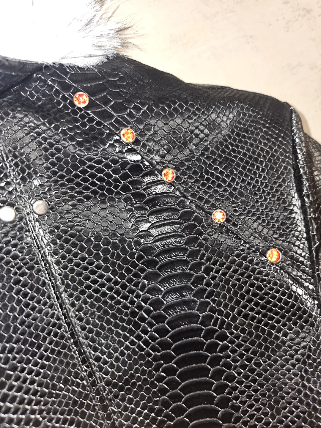 Japanese vintage snakeskin leather jacket - photo 5