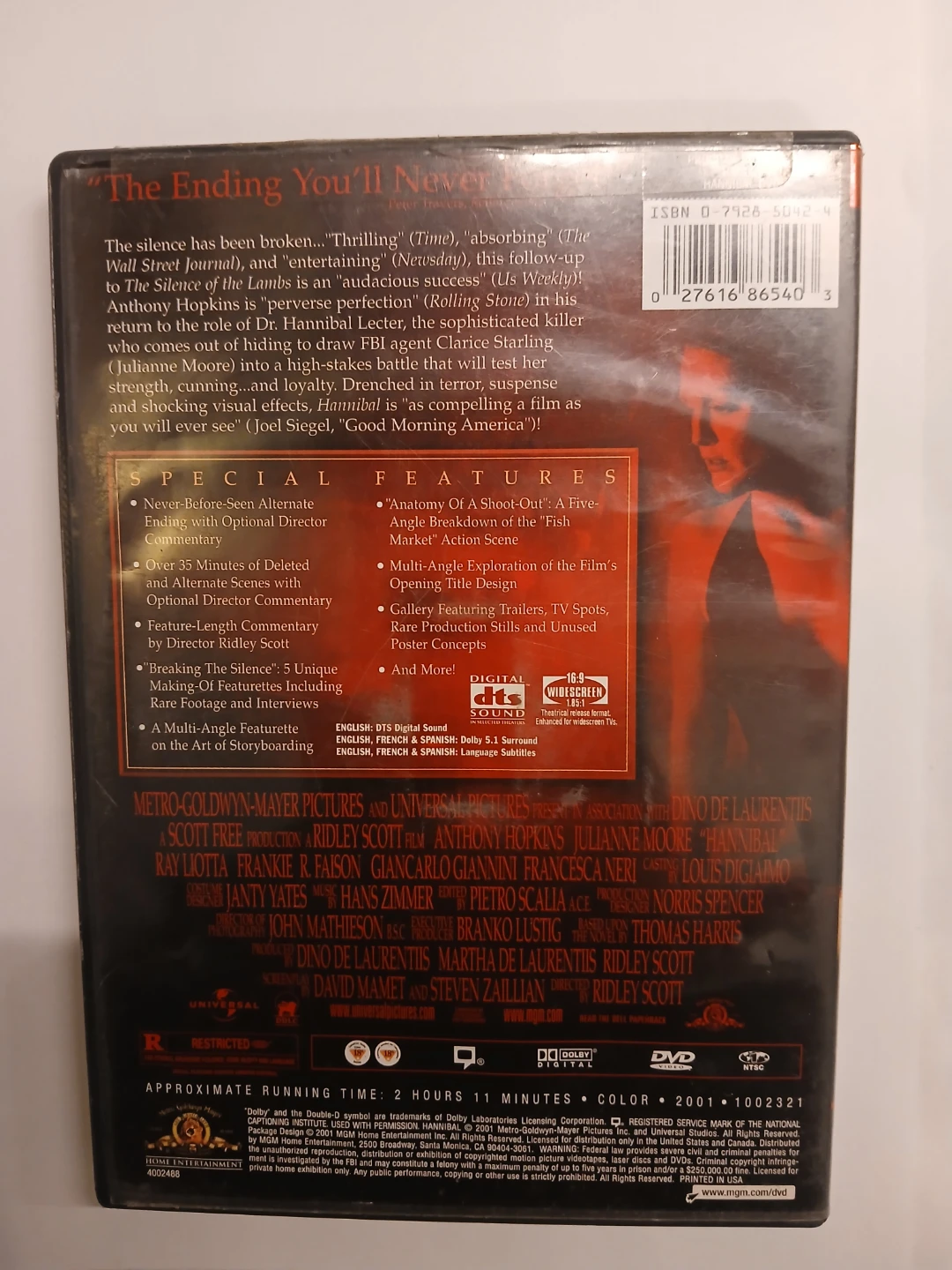 Hannibal Special Edition DVD - photo 2