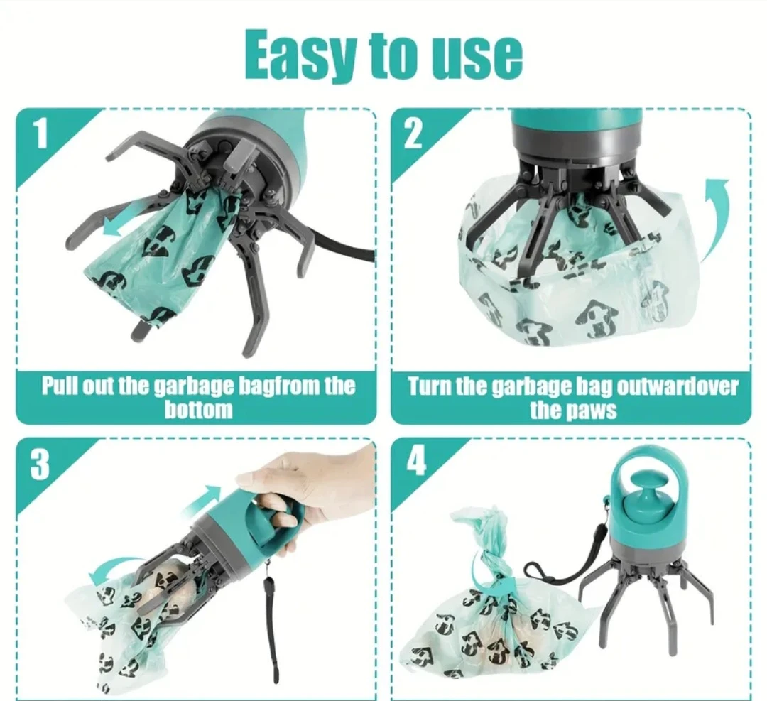 Dog Poop Bag Dispenser with Claw - photo 3