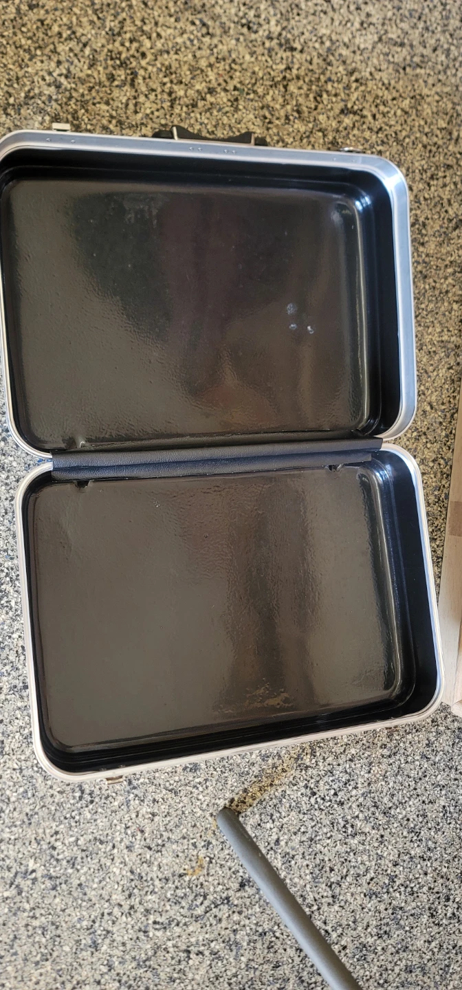 Black Briefcase/Case with Silver Trim - photo 3