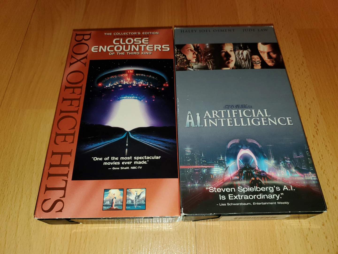 ($5 each) Artificial Intelligence & Close Encounters VHS Tapes