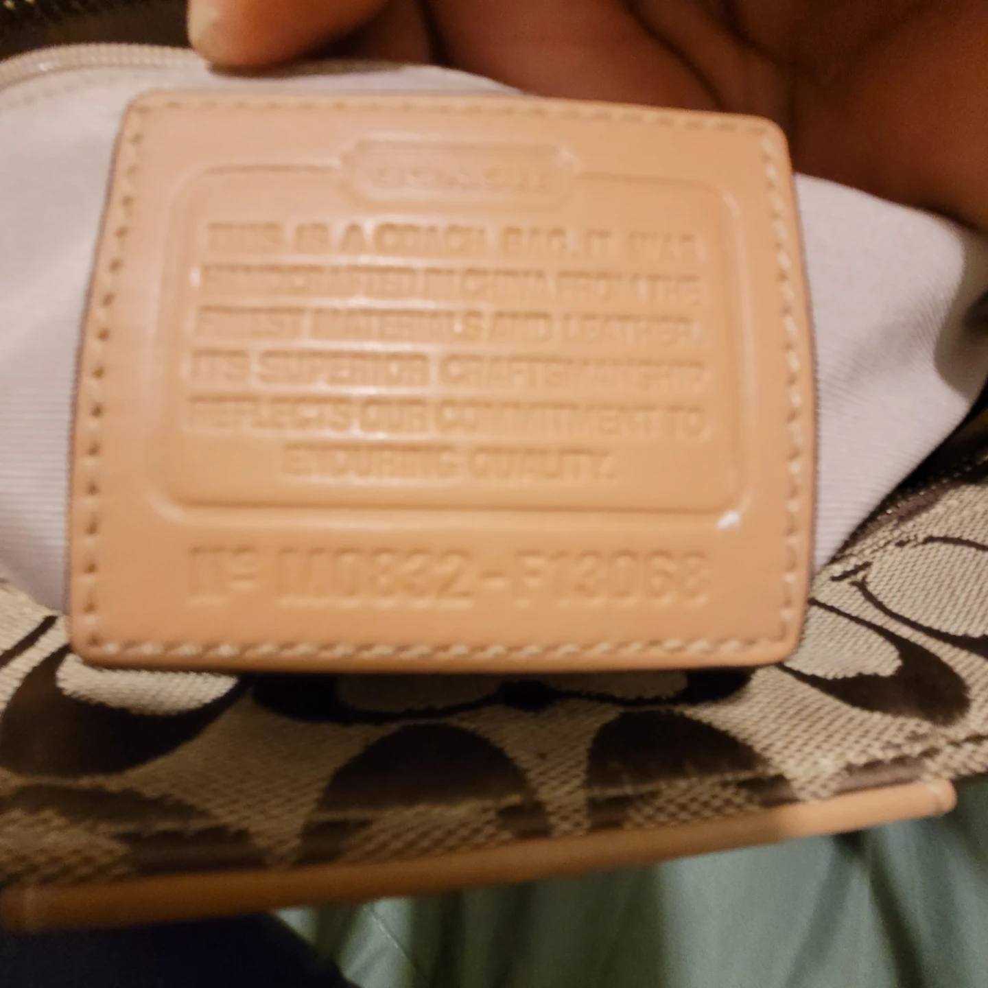 Coach Signature C Monogram Canvas & Leather Tote Handbag - photo 4