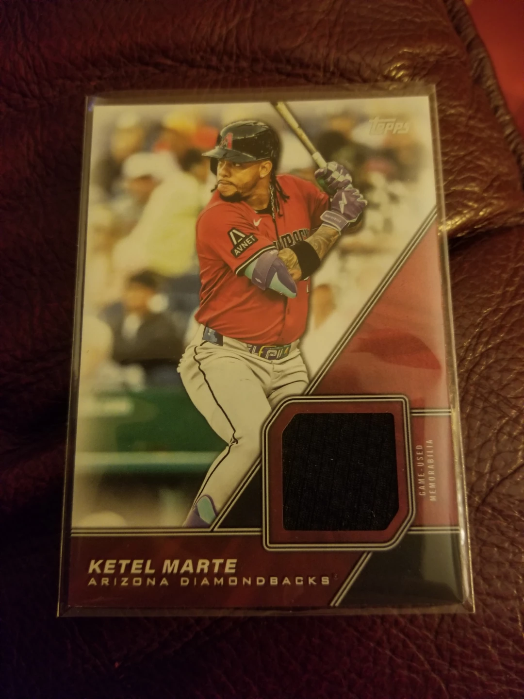 Topps Ketel Marte Game Used Jersey Baseball Card