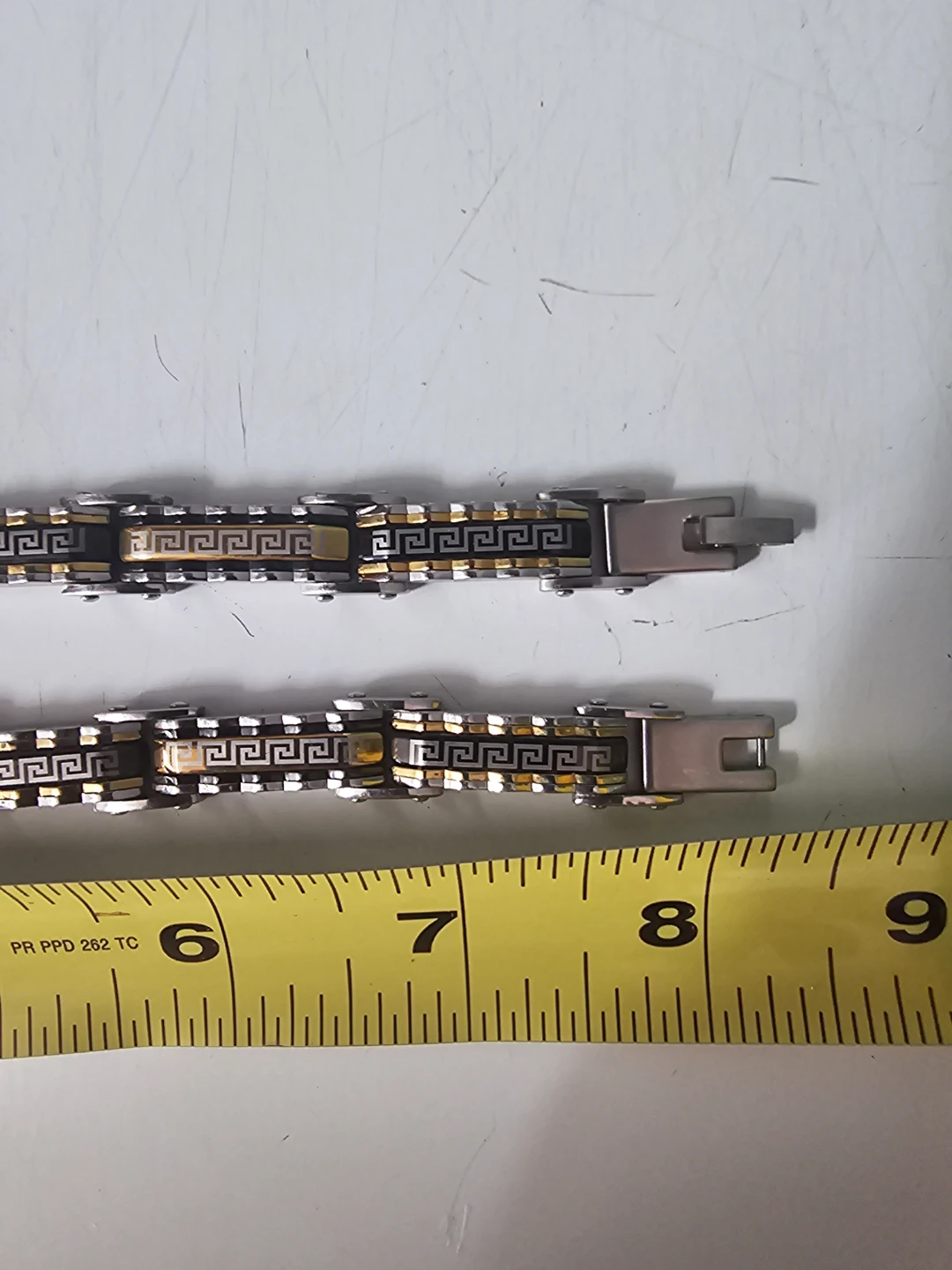 Men's/Women's Greek Key Chain Link Bracelets - photo 2