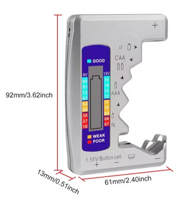 Universal Battery Tester with LCD Display - photo 3