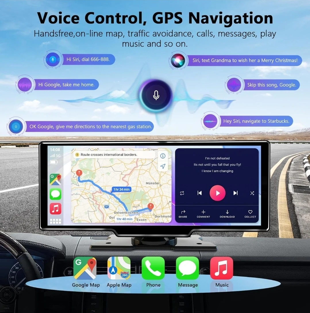 10.26-inch Car Stereo with CarPlay & Android Auto - photo 3