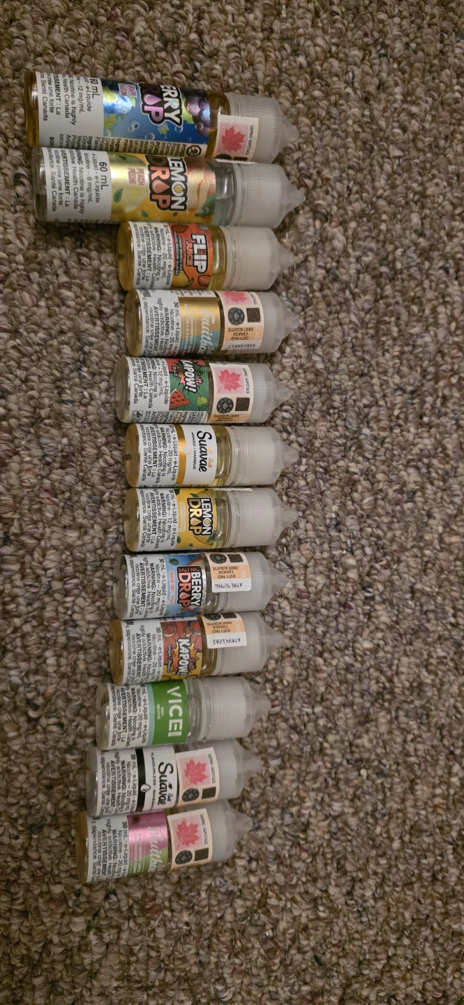 Assorted 60ml E-Liquid Bottles (11 total)