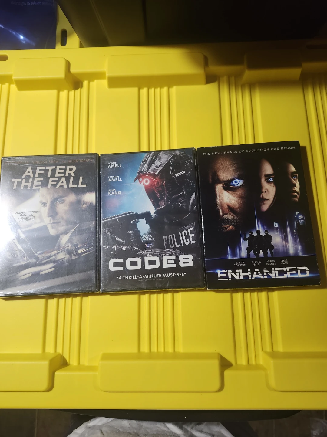 After the Fall, Code 8, and Enhanced DVDs