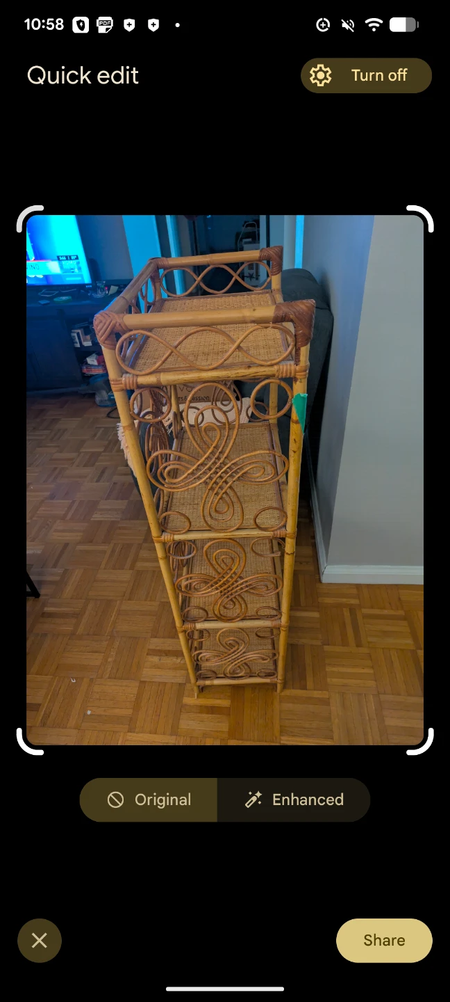 Vintage Bamboo Shelf Unit - photo 2