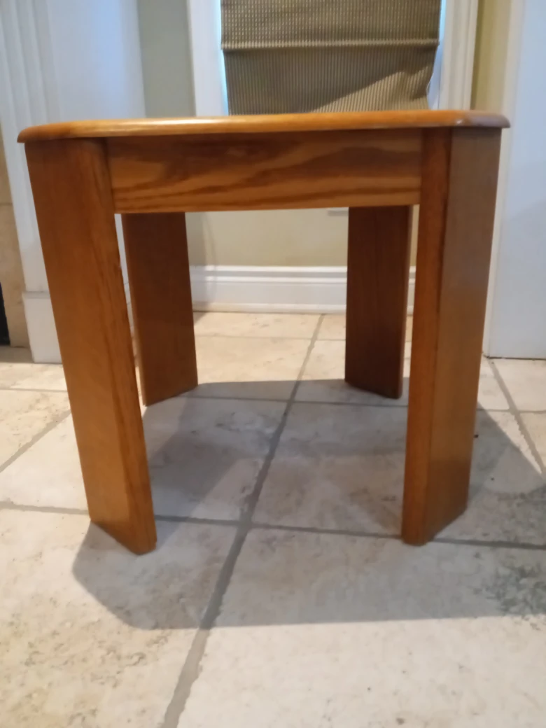 Wooden End Table - photo 2