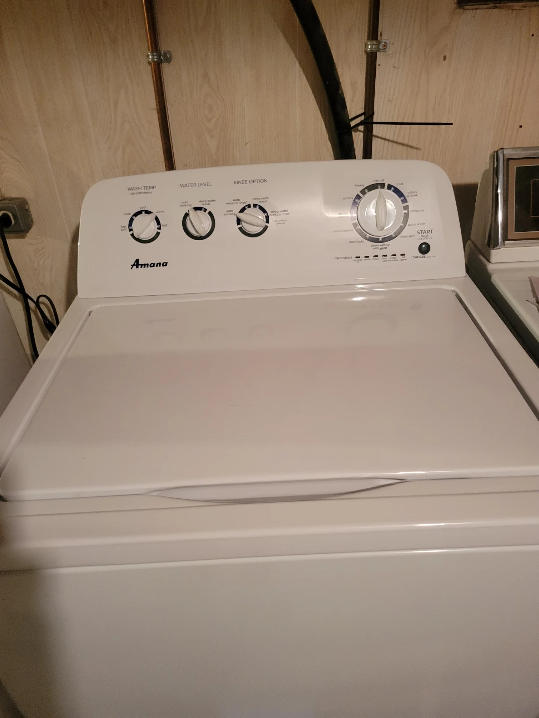 White Amana Top Load Washing Machine - photo 4