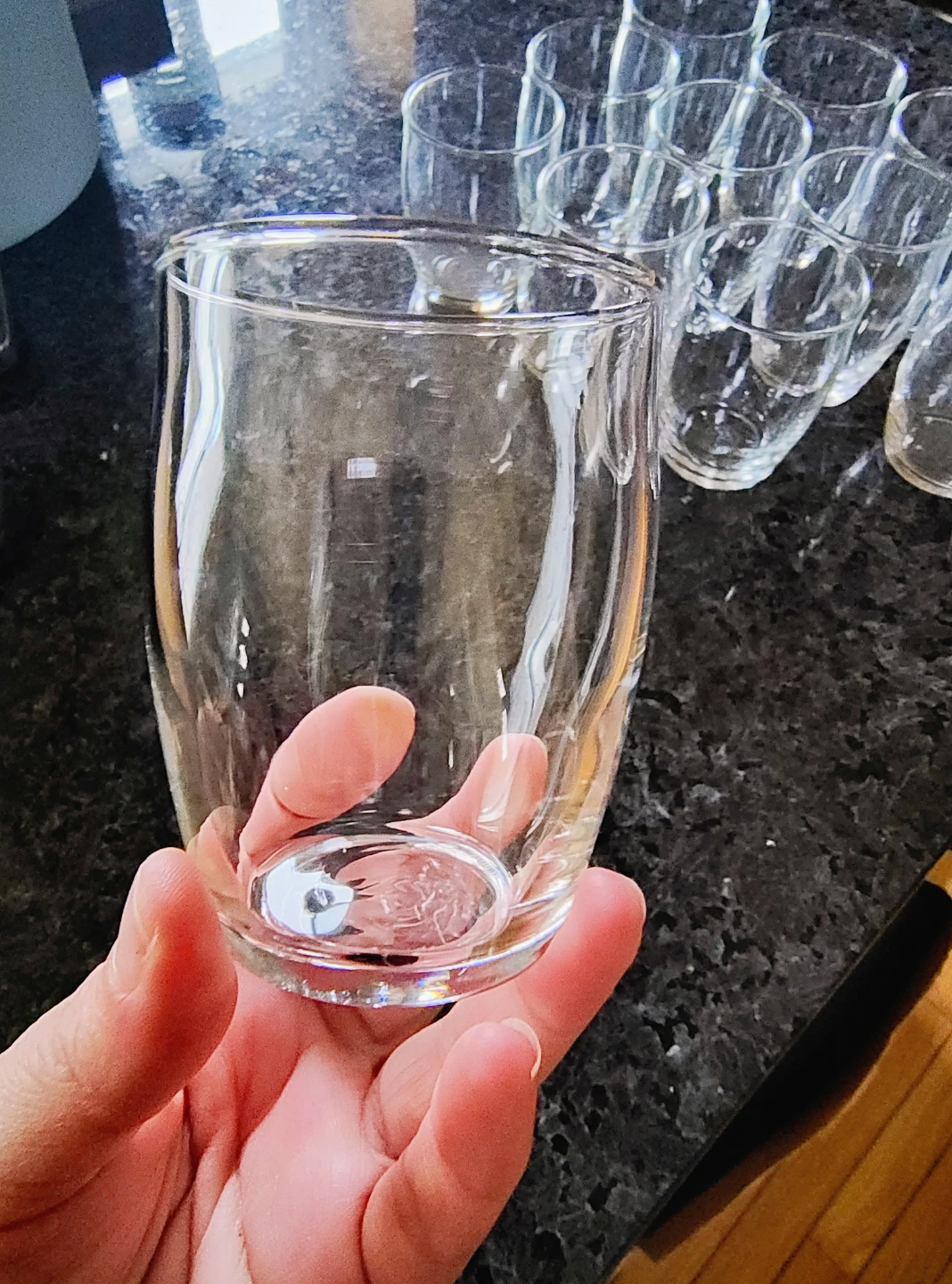 Set of 12 Clear Glass Tumblers - photo 3