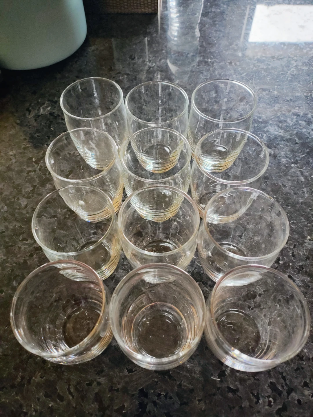Set of 12 Clear Glass Tumblers - photo 5