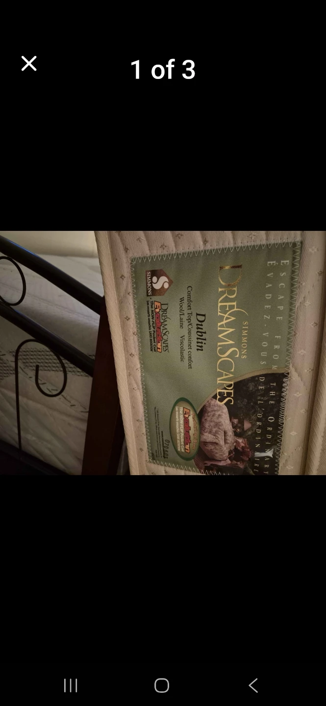 Queen size pillow top mattress in very good condition
